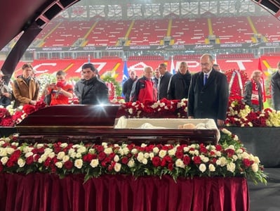 Արայիկ Հարությունյանը մասնակցել է Նիկիտա Սիմոնյանի հրաժեշտի արարողությանը