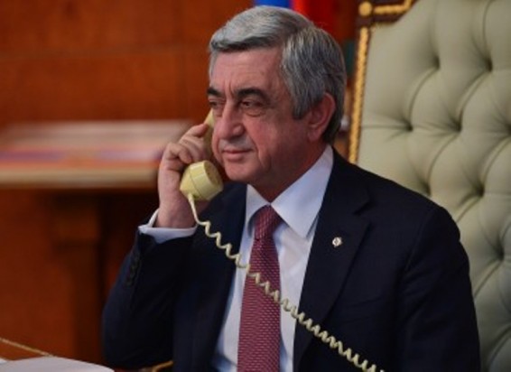 ՀՀ նախագահ Սերժ Սարգսյանը և Մայք Փենսը հեռախոսազրույց են ունեցել