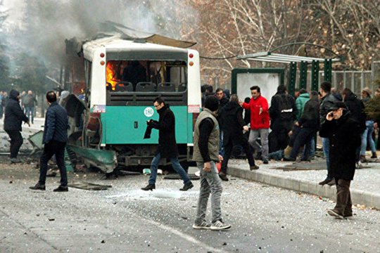 Թուրքիայում 7 մարդ է ձերբակալվել Կայսերիում պայթյունի հետ կապված