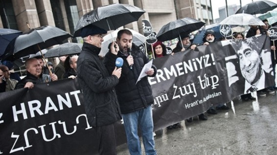 Митинг в Стамбуле: позорный суд по делу убийства Гранта Динка доказывает – власти Турции и преступники действовали сообща