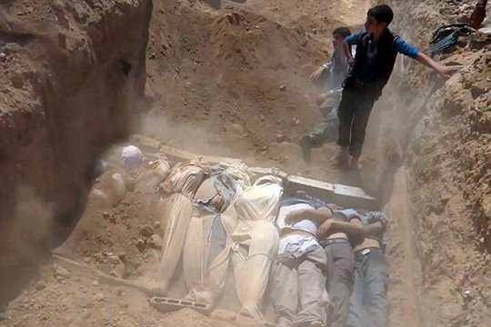 Հալեպի արևելյան հատվածում հայտնաբերել են զանգվածային հաշվեհարդարի զոհերի գերեզմանոց