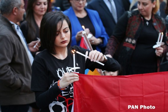 Մոմավառություն՝ ի հիշատակ զոհված հայ զինվորներին և խաղաղ բնակչությանը