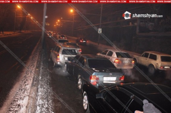 Շղթայական ավտովթար Երևանում. բախվել են 5 ավտոմեքենաներ