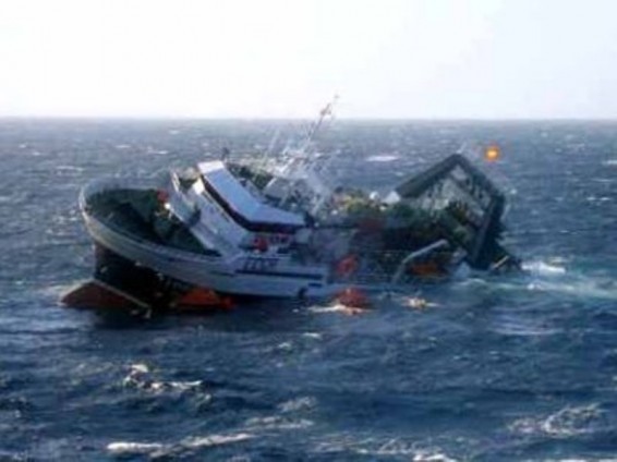 Արեւելաչինական ծովում ձնորսական նավ է խորտակվել