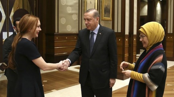 Президент Турции Эрдоган встретился с Линдси Лохан