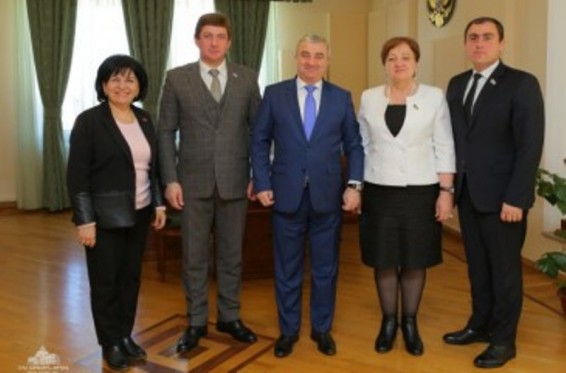 Արցախի ԱԺ նախագահն ընդունել է Աբխազիայի խորհրդարանական պատվիրակությանը