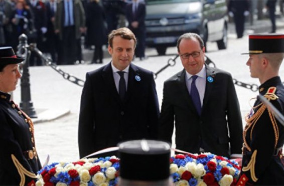 Մակրոնը և Օլանդը մասնակցել են Հաղթական կամարի մոտ անցկացված հիշատակի արարողությանը