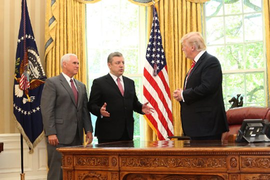 Վրաստանի վարչապետը Վաշինգտոնում հանդիպում է ուենցել Թրամփի և Փենսի հետ