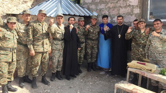 Նորակառույց մատուռի օրհնություն մարտական հենակետում