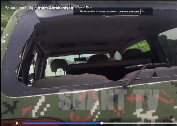 Հակառակորդը գնդակոծել է «Շանթ»-ի նկարահանող խմբի ավտոմեքենան. օպերատորը վիրավորվել է