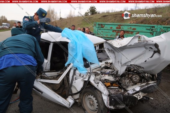 Գագարին գյուղի մոտ բեռնատար և մարդատար մեքնաներ են բախվել