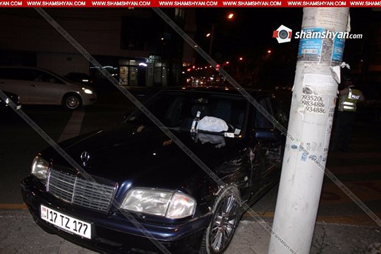 Երևանում բախվել են Ford transit-ն ու Mercedes-ը. կա վիրավոր. shamshyan.com