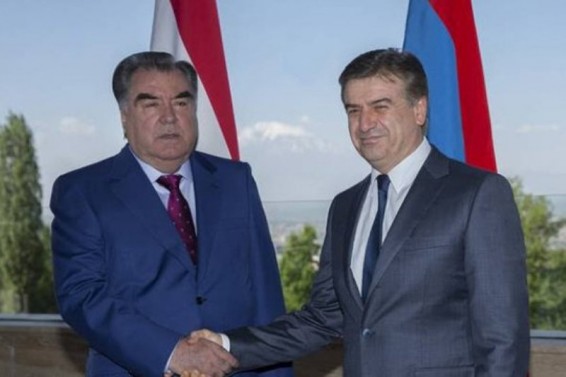 Հայաստանի վարչապետն աշխատանքային նախաճաշ է ունեցել Տաջիկստանի նախագահի հետ