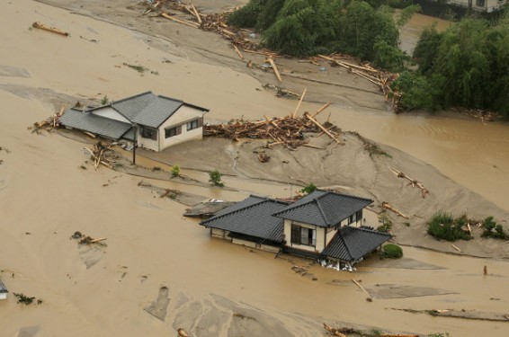 Photo . Ճապոնիայում հորդառատ անձրևներից առաջացած հեղեղների հետևանքով կան զոհեր