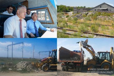 Մայրաքաղաքի վարչական տարածքի երկաթգծերի հարակից հատվածներից հեռացվում է կուտակված աղբը