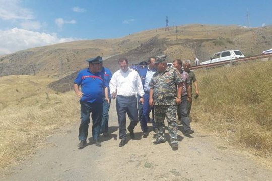 Վայոց ձորում առաջին անգամ հրդեհաշիջման համար օգտագործվում են մոտակա ջրամբարի պաշարները